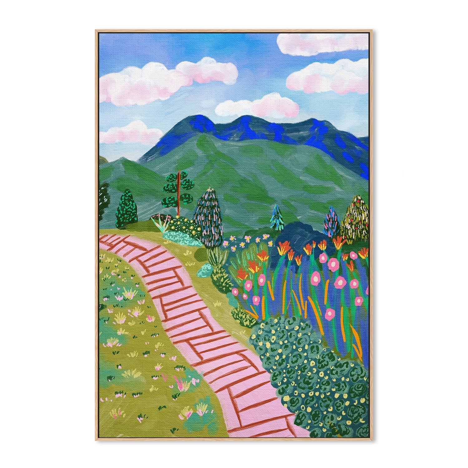 wall-art-print-canvas-poster-framed-Colorful Mountain , By Kartika Paramita-4
