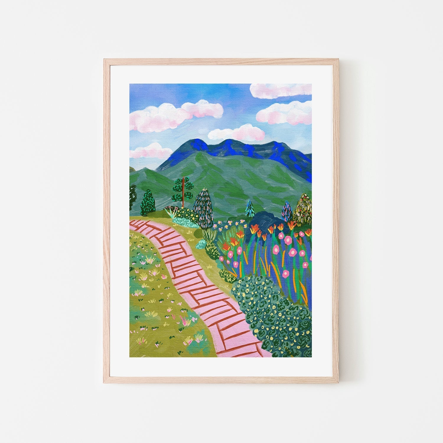wall-art-print-canvas-poster-framed-Colorful Mountain , By Kartika Paramita-6