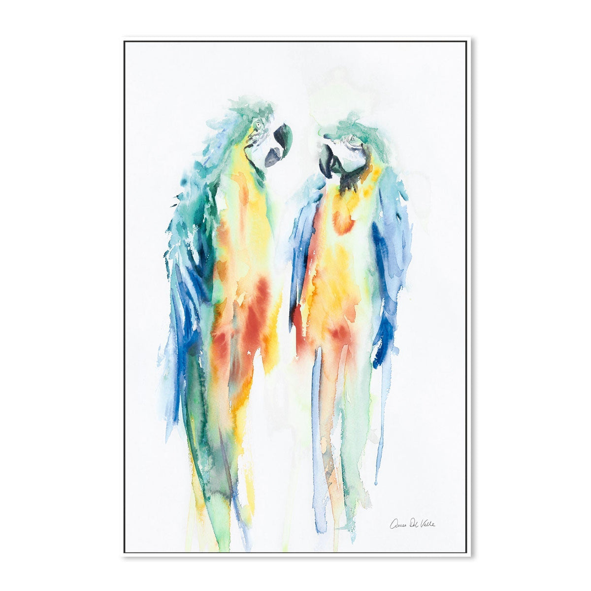 wall-art-print-canvas-poster-framed-Colorful Parrots , By Aimee Del Valle-GIOIA-WALL-ART