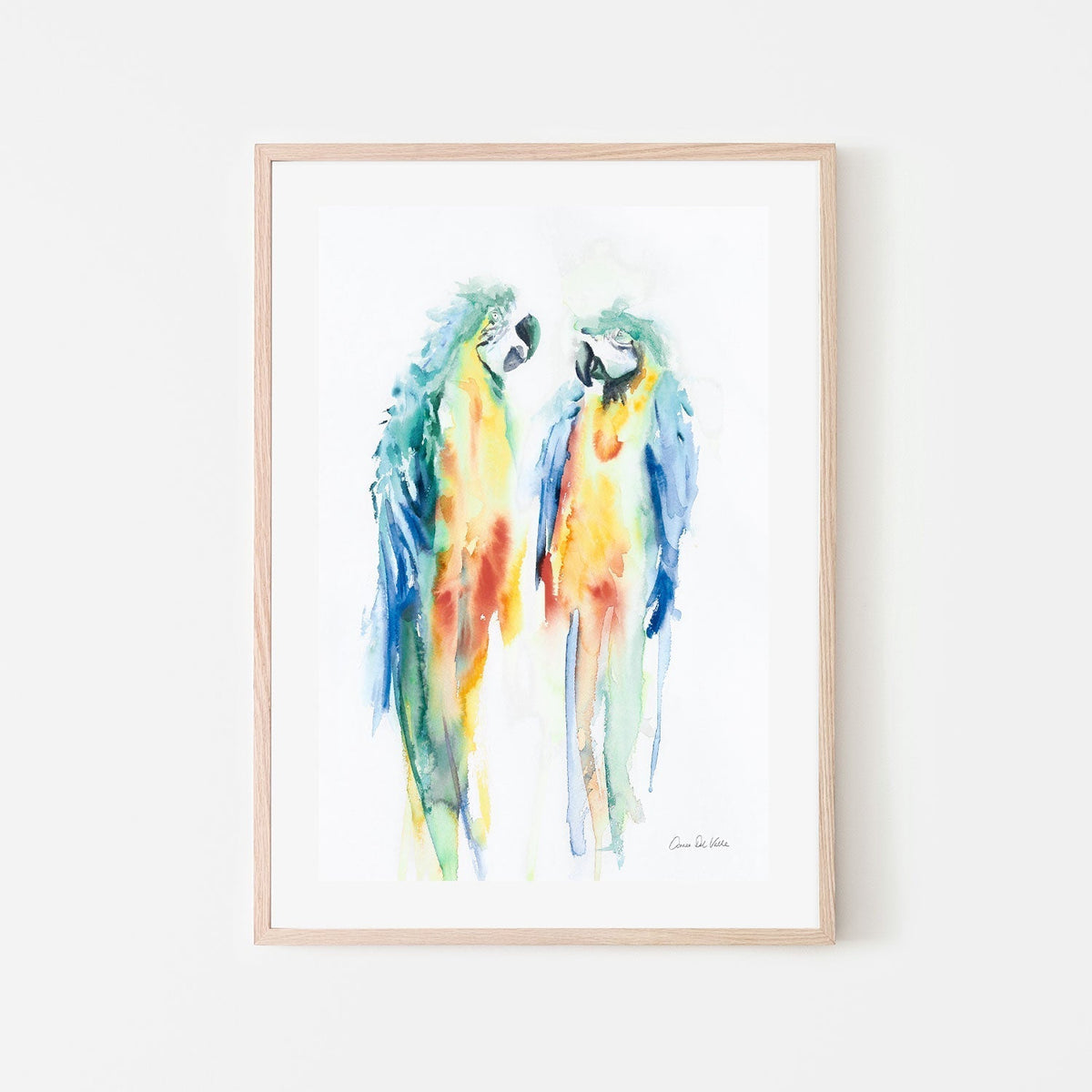 wall-art-print-canvas-poster-framed-Colorful Parrots , By Aimee Del Valle-GIOIA-WALL-ART