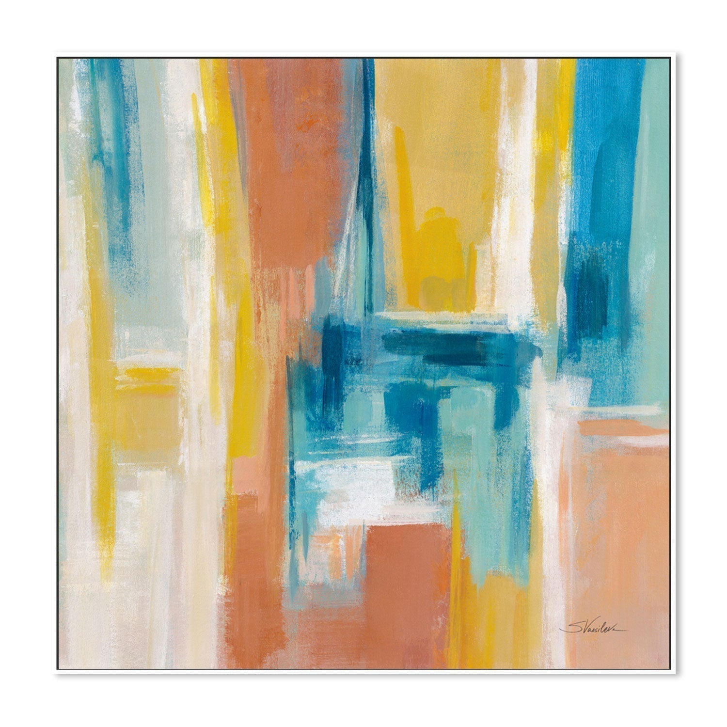 wall-art-print-canvas-poster-framed-Colour Blocks-by-Silvia Vassileva-Gioia Wall Art