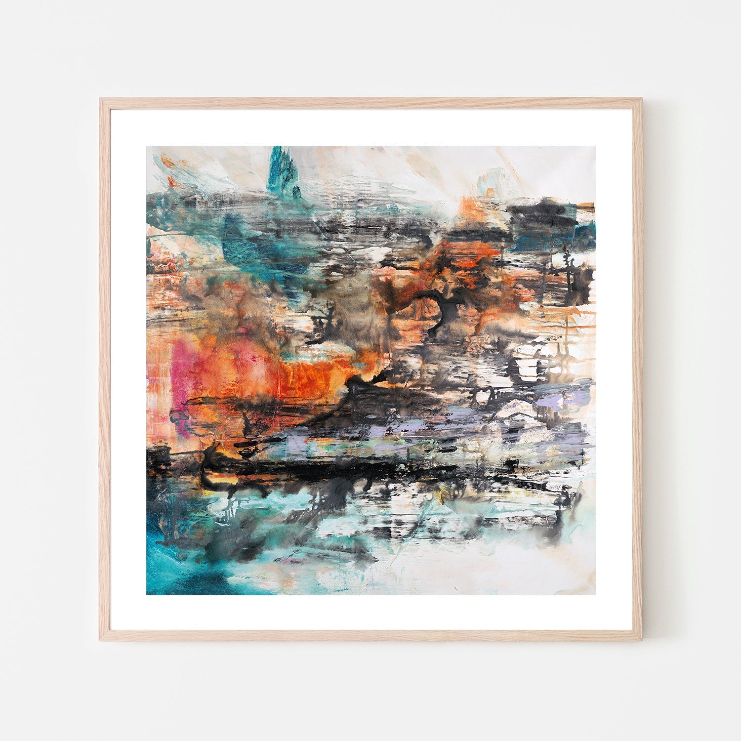 wall-art-print-canvas-poster-framed-Colour with Stripes , By Blakely Bering-6