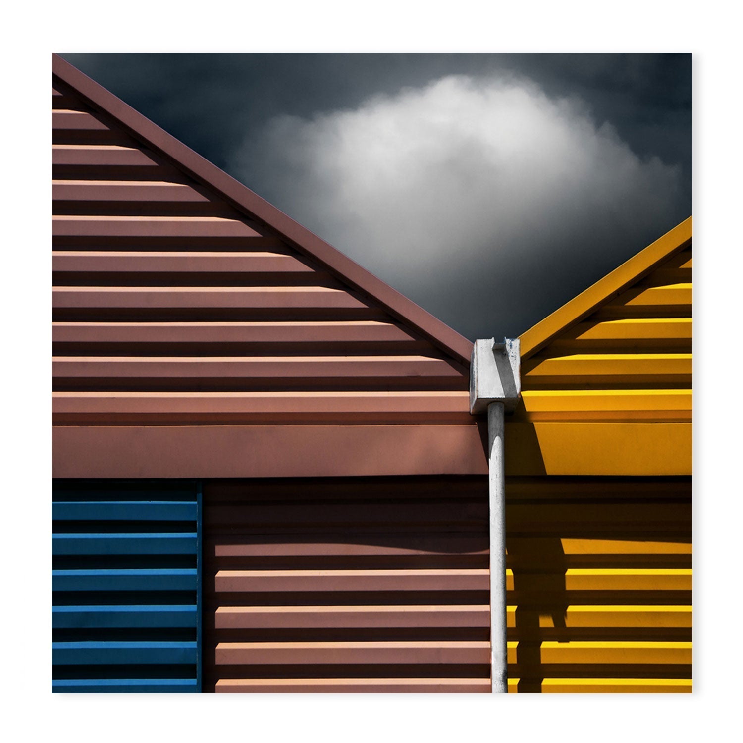 wall-art-print-canvas-poster-framed-Coloured Angular Architecture , By Gilbert Claes-GIOIA-WALL-ART