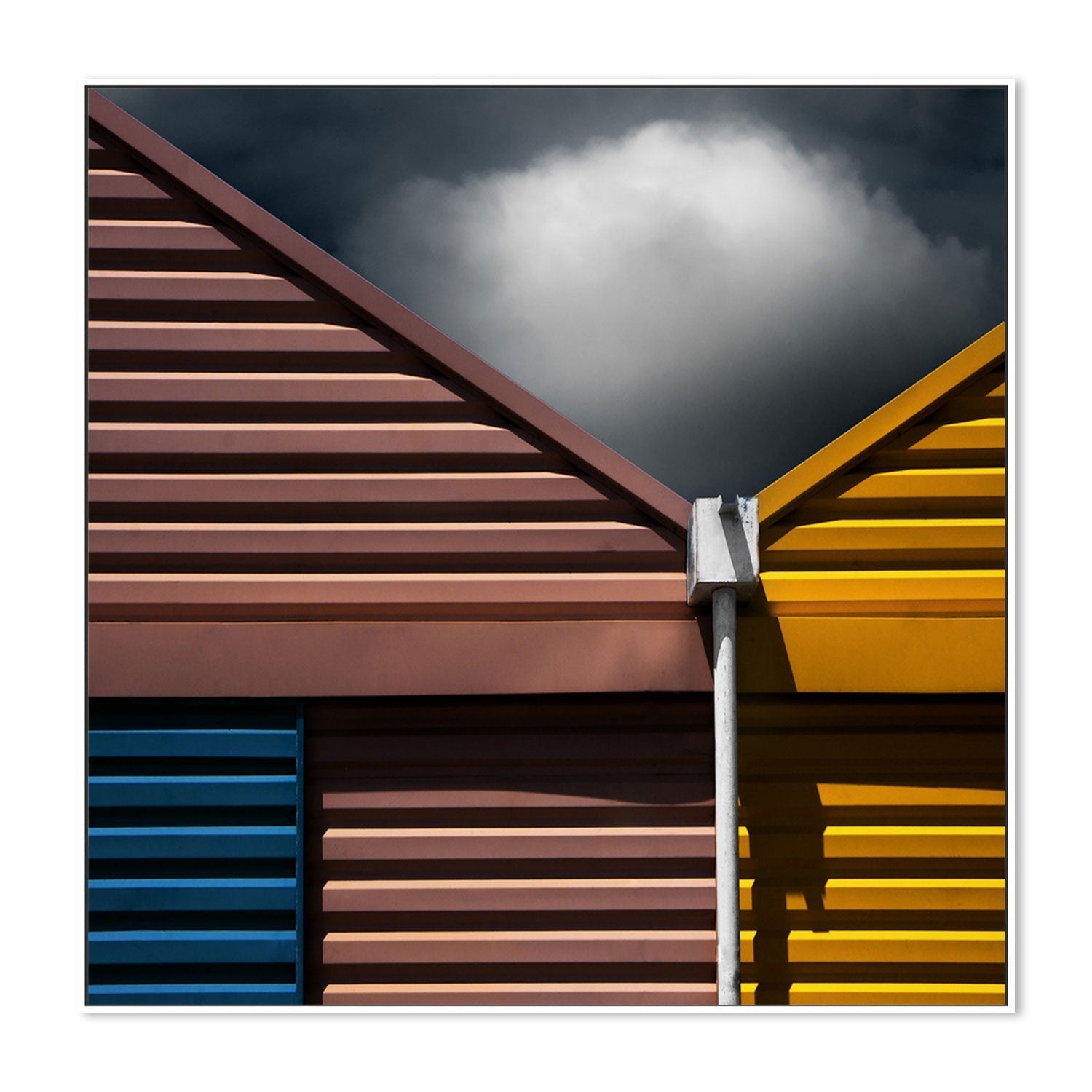 wall-art-print-canvas-poster-framed-Coloured Angular Architecture , By Gilbert Claes-GIOIA-WALL-ART