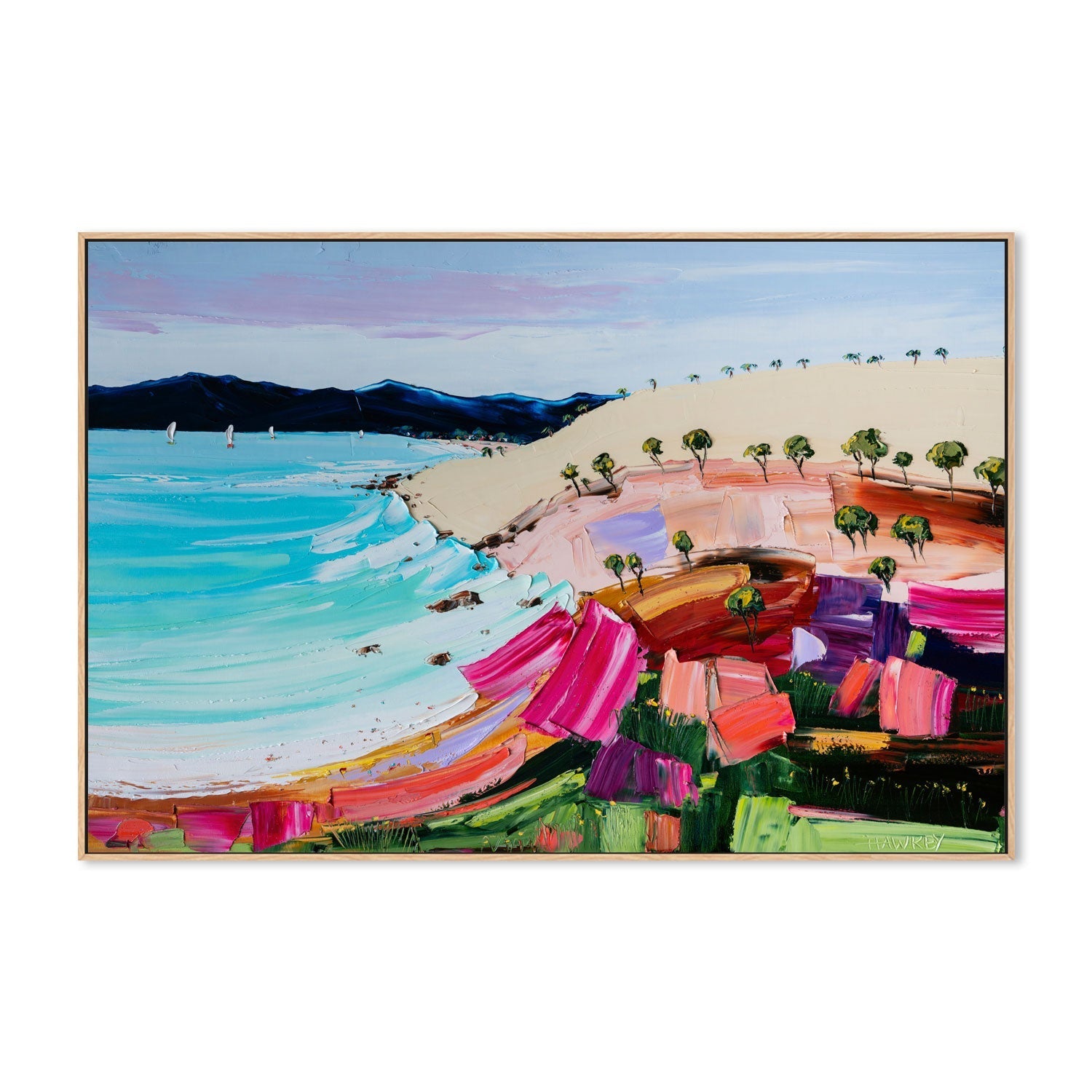 wall-art-print-canvas-poster-framed-Coloured Summer , By Angela Hawkey-4