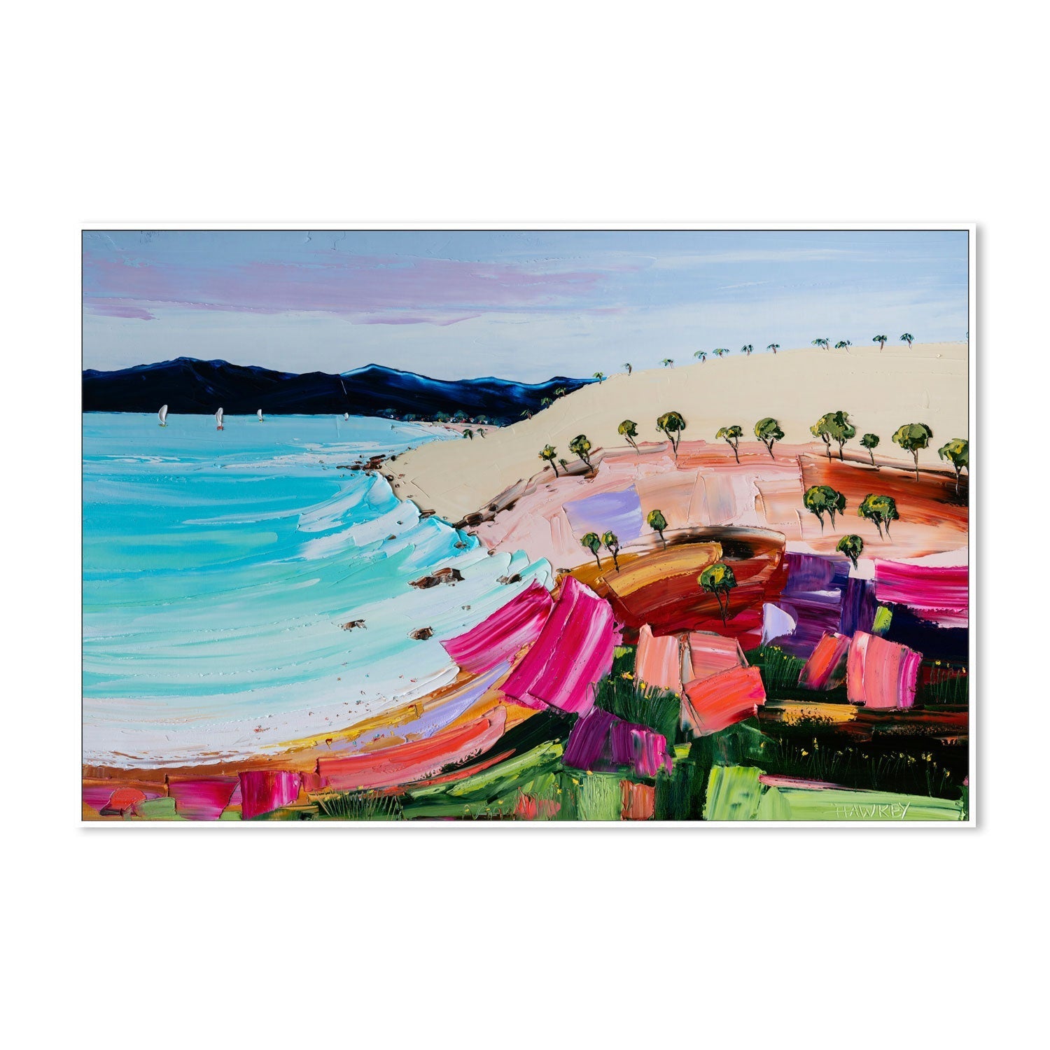 wall-art-print-canvas-poster-framed-Coloured Summer , By Angela Hawkey-5