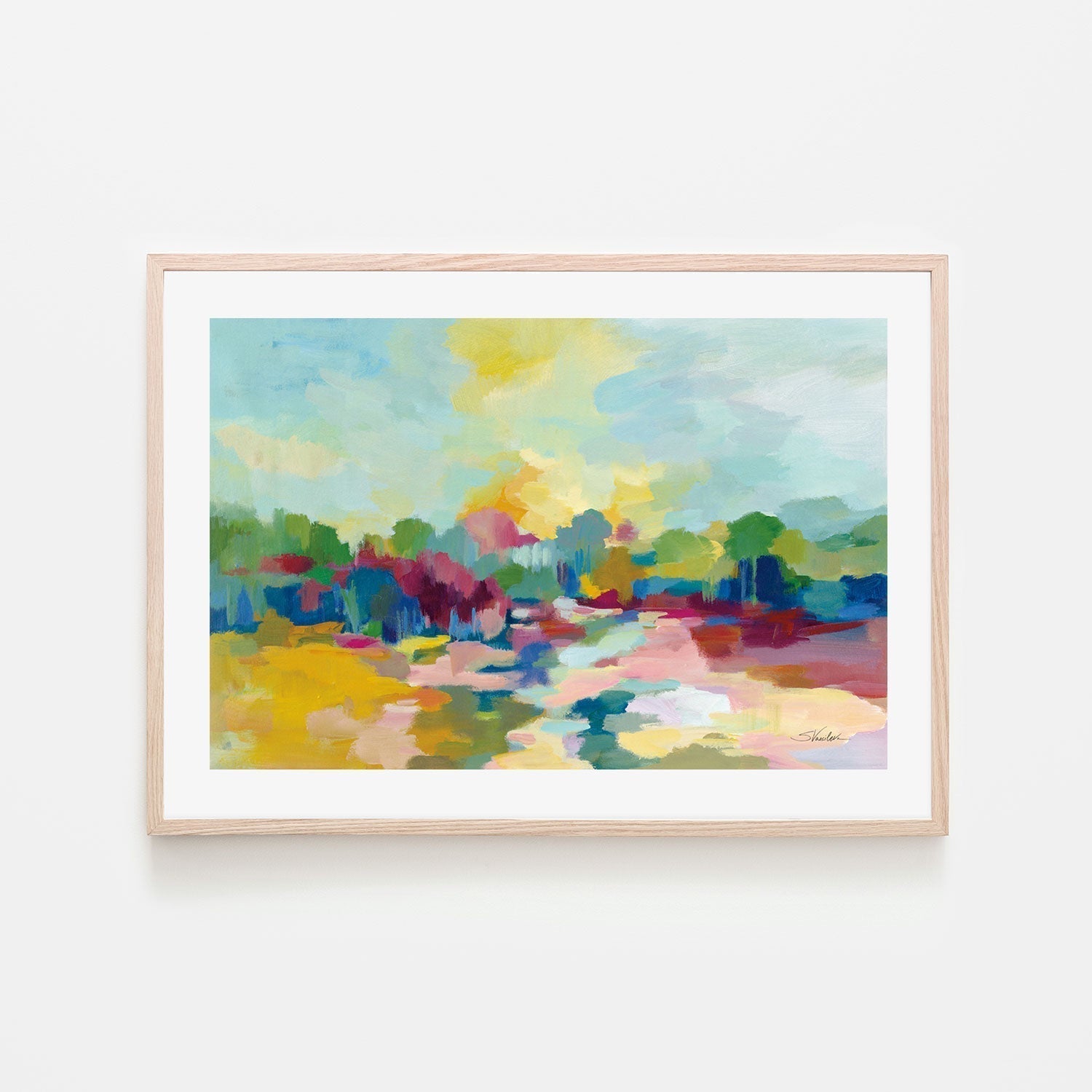 wall-art-print-canvas-poster-framed-Colourful Inlet-by-Silvia Vassileva-Gioia Wall Art