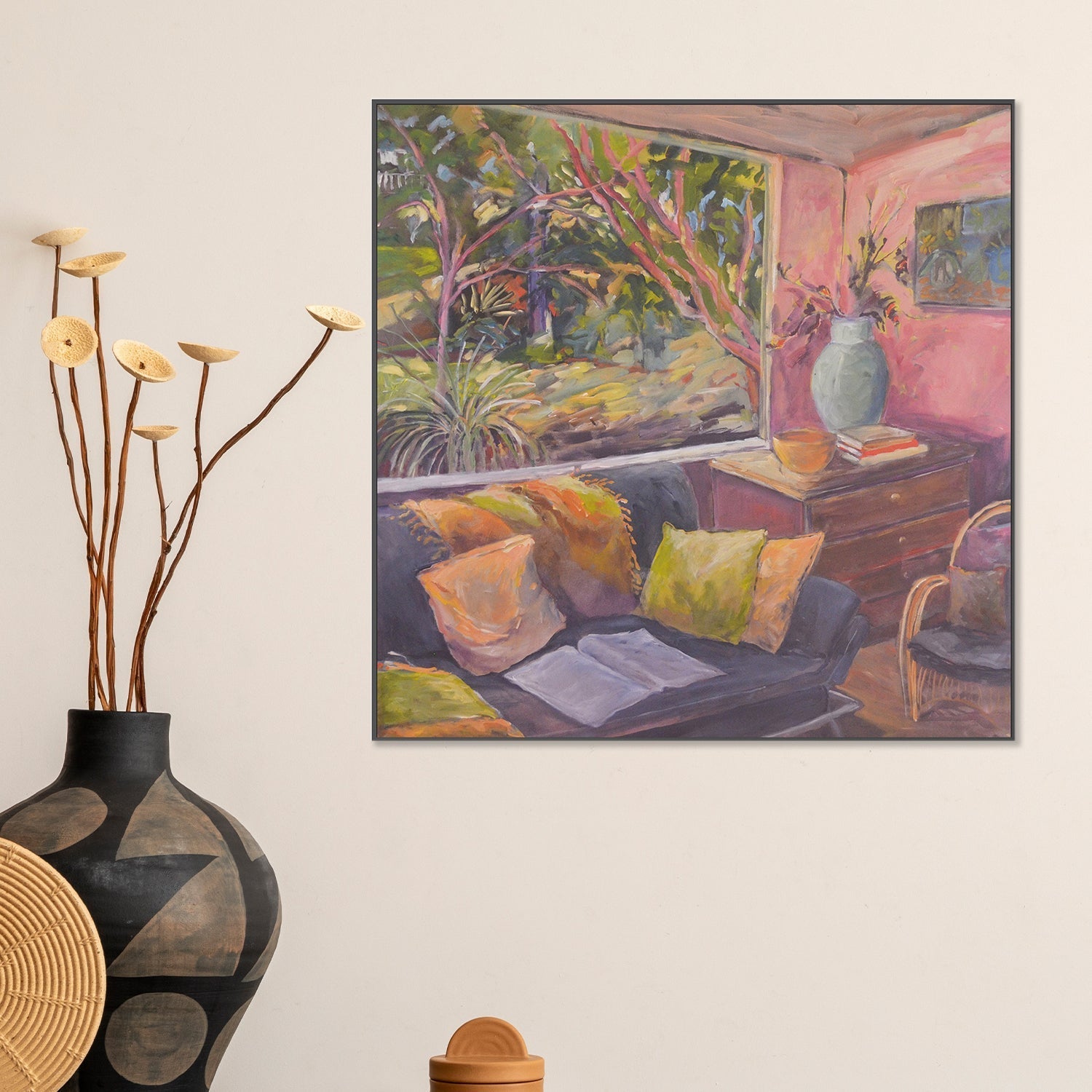 wall-art-print-canvas-poster-framed-Contemplation Corner , By Christine Read-2