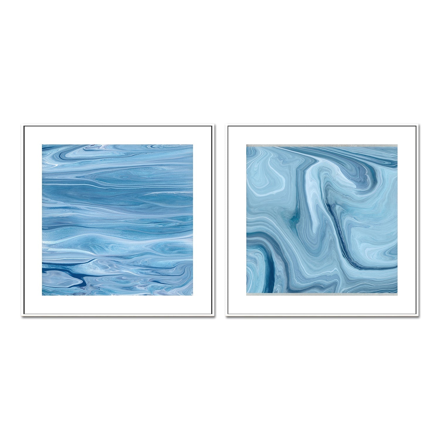 wall-art-print-canvas-poster-framed-Cool Blue , Style A & B, Set Of 2, By Cathy Anderson , By Cathy Anderson-6