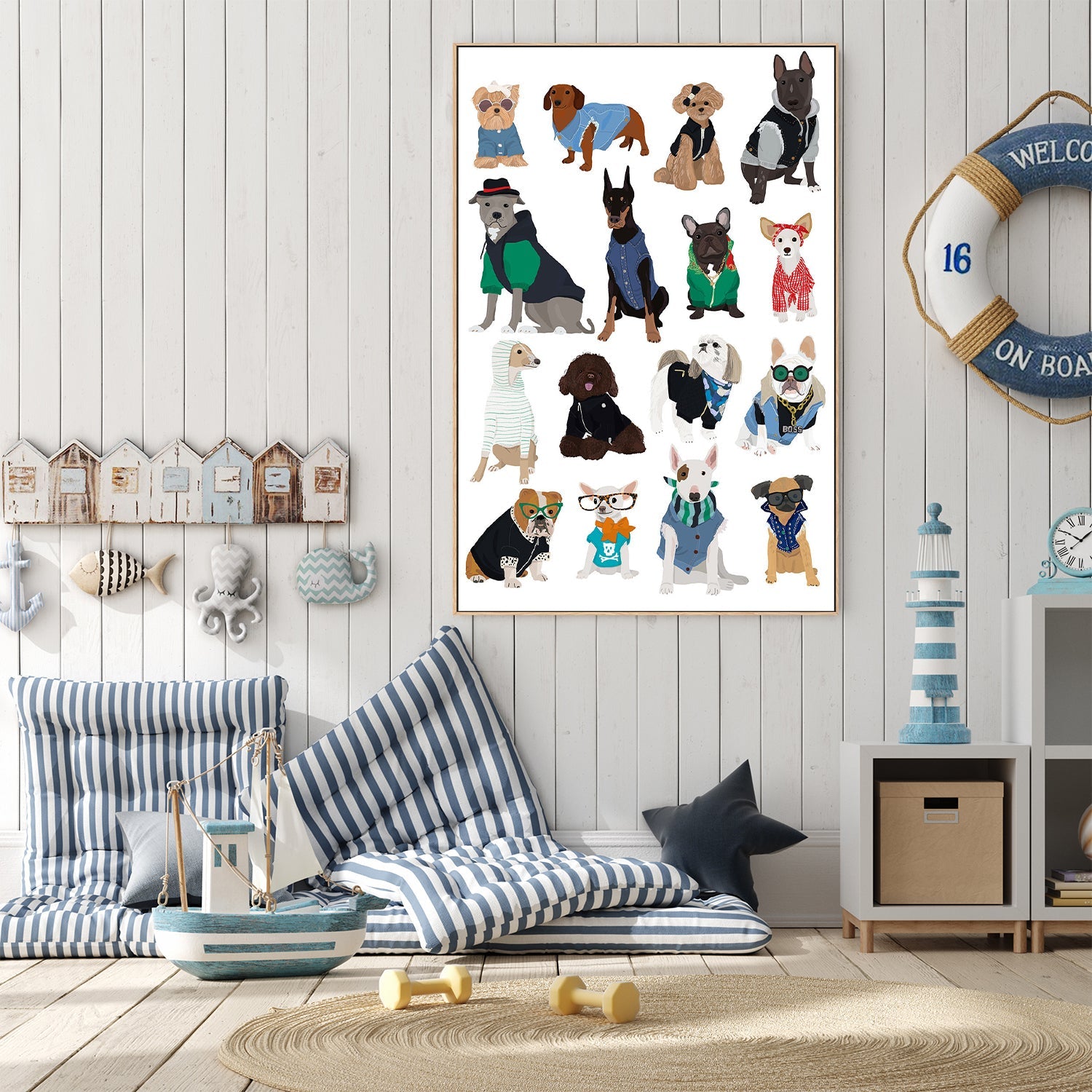 wall-art-print-canvas-poster-framed-Cool Dog Print-7