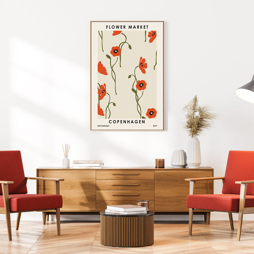 wall-art-print-canvas-poster-framed-Copenhagen Flower Market-GIOIA-WALL-ART