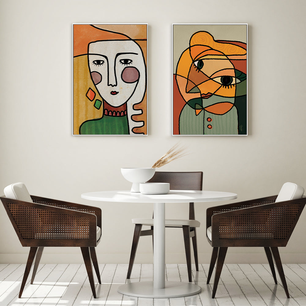 wall-art-print-canvas-poster-framed-Coppelia, Modern Charles, Set Of 2-by-Junia Kall-Gioia Wall Art