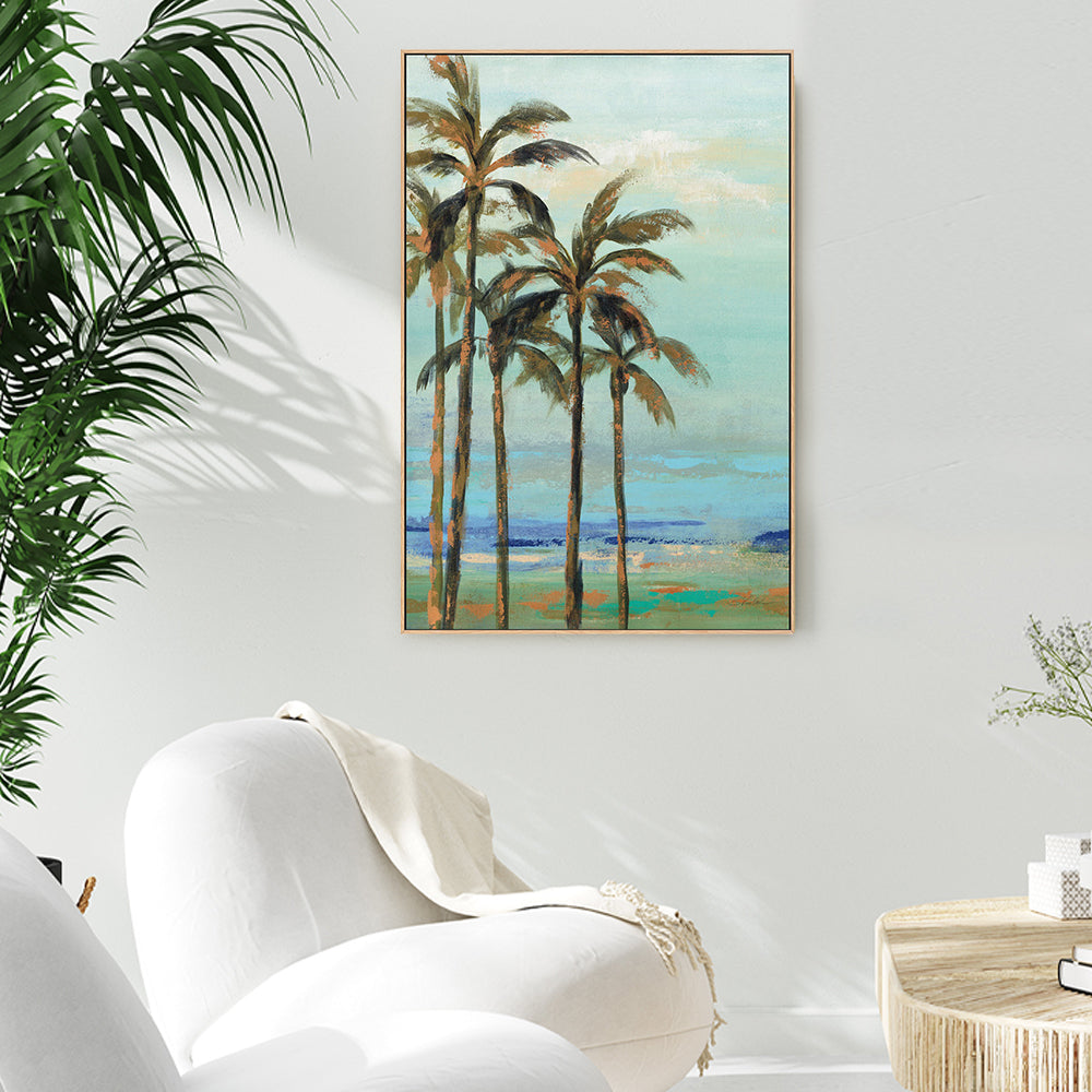 wall-art-print-canvas-poster-framed-Copper Palms, Style B-by-Silvia Vassileva-Gioia Wall Art