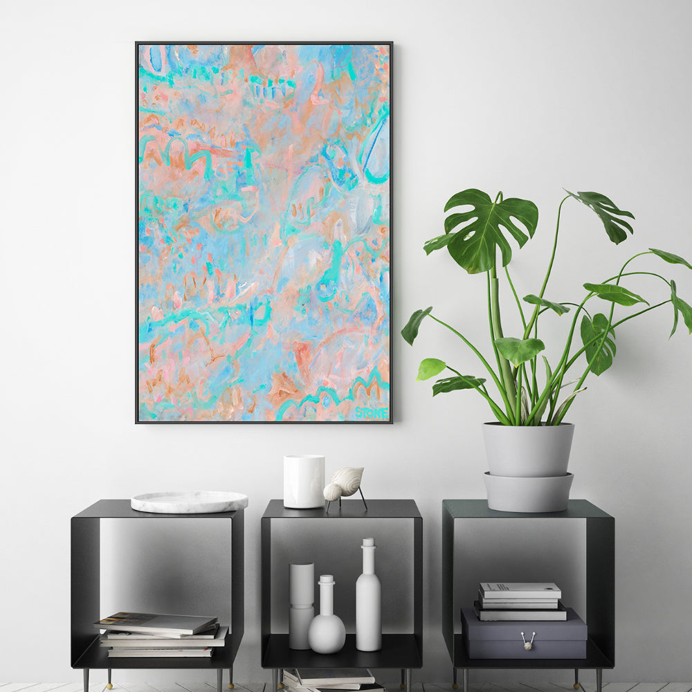 wall-art-print-canvas-poster-framed-Coral Garden , By Belinda Stone-GIOIA-WALL-ART