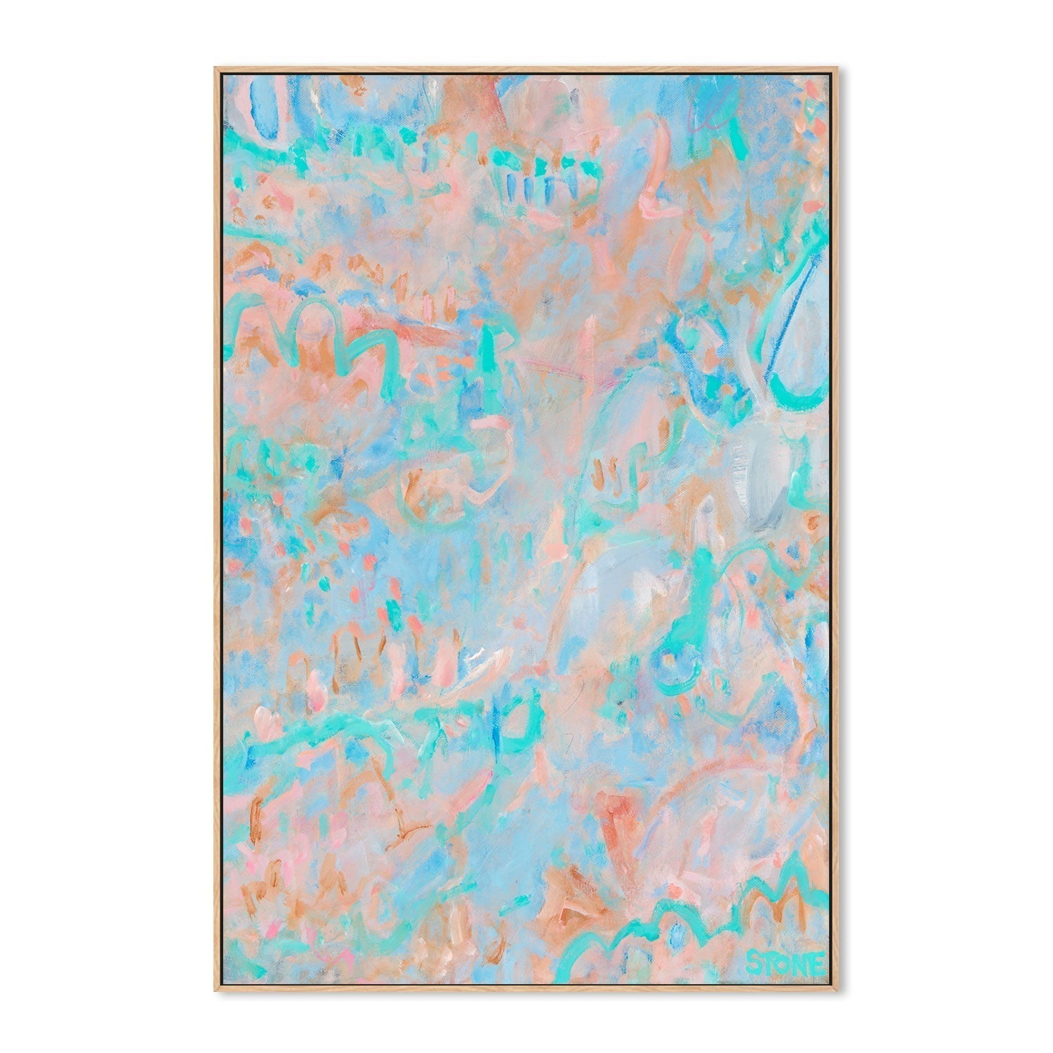 wall-art-print-canvas-poster-framed-Coral Garden , By Belinda Stone-GIOIA-WALL-ART
