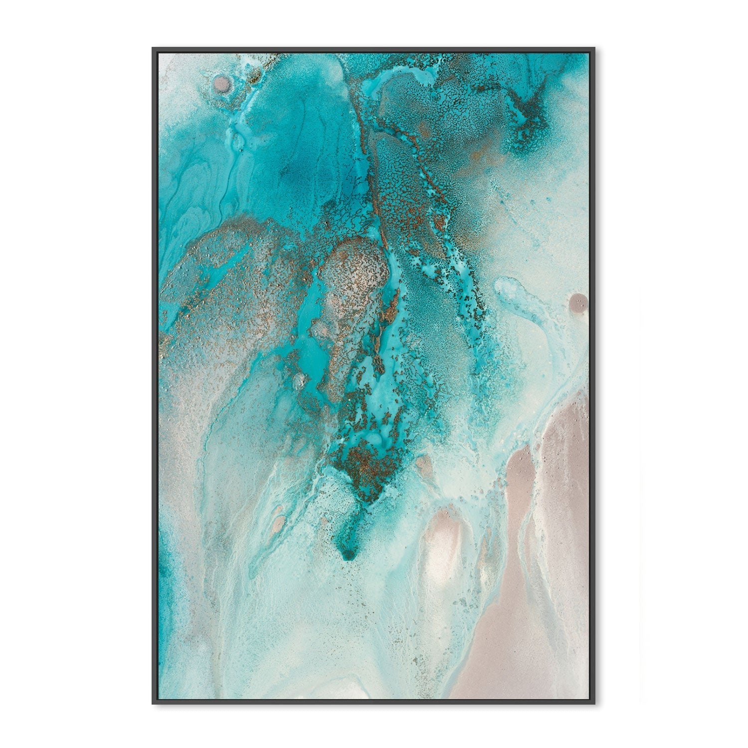 wall-art-print-canvas-poster-framed-Coral Sea Flow, Style A , By Petra Meikle-GIOIA-WALL-ART