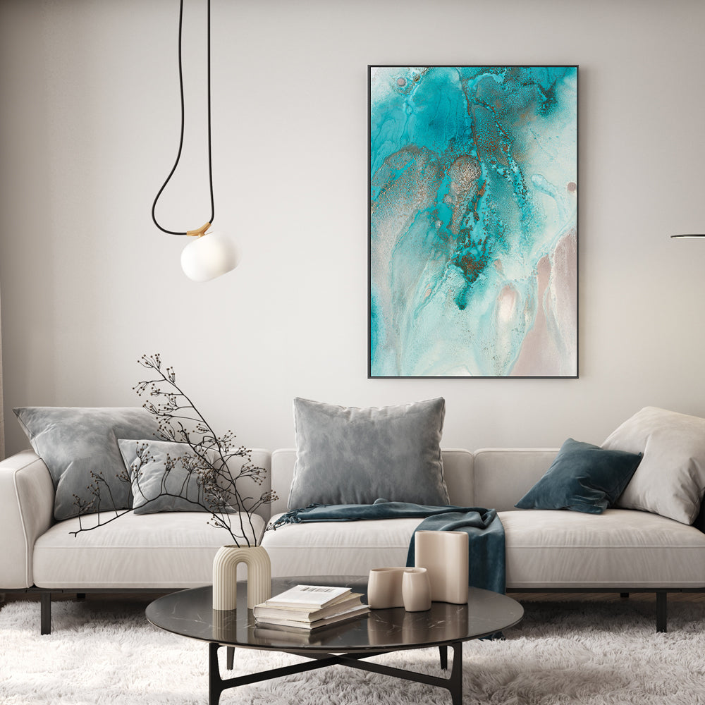 wall-art-print-canvas-poster-framed-Coral Sea Flow, Style A , By Petra Meikle-GIOIA-WALL-ART