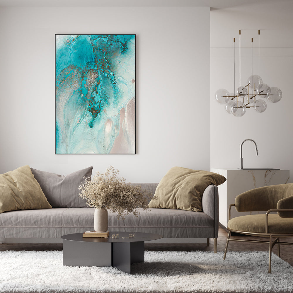 wall-art-print-canvas-poster-framed-Coral Sea Flow, Style A , By Petra Meikle-GIOIA-WALL-ART