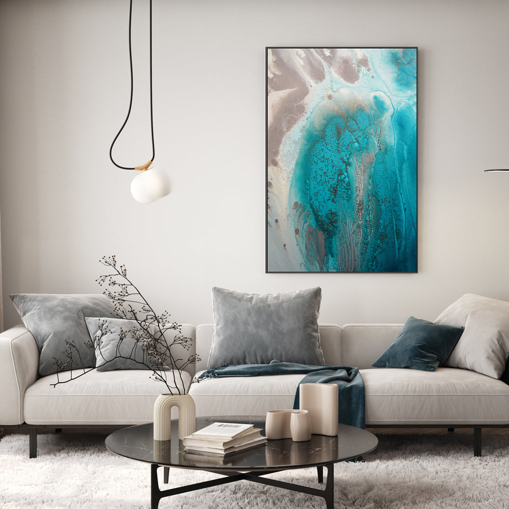 wall-art-print-canvas-poster-framed-Coral Sea Flow, Style B , By Petra Meikle-GIOIA-WALL-ART