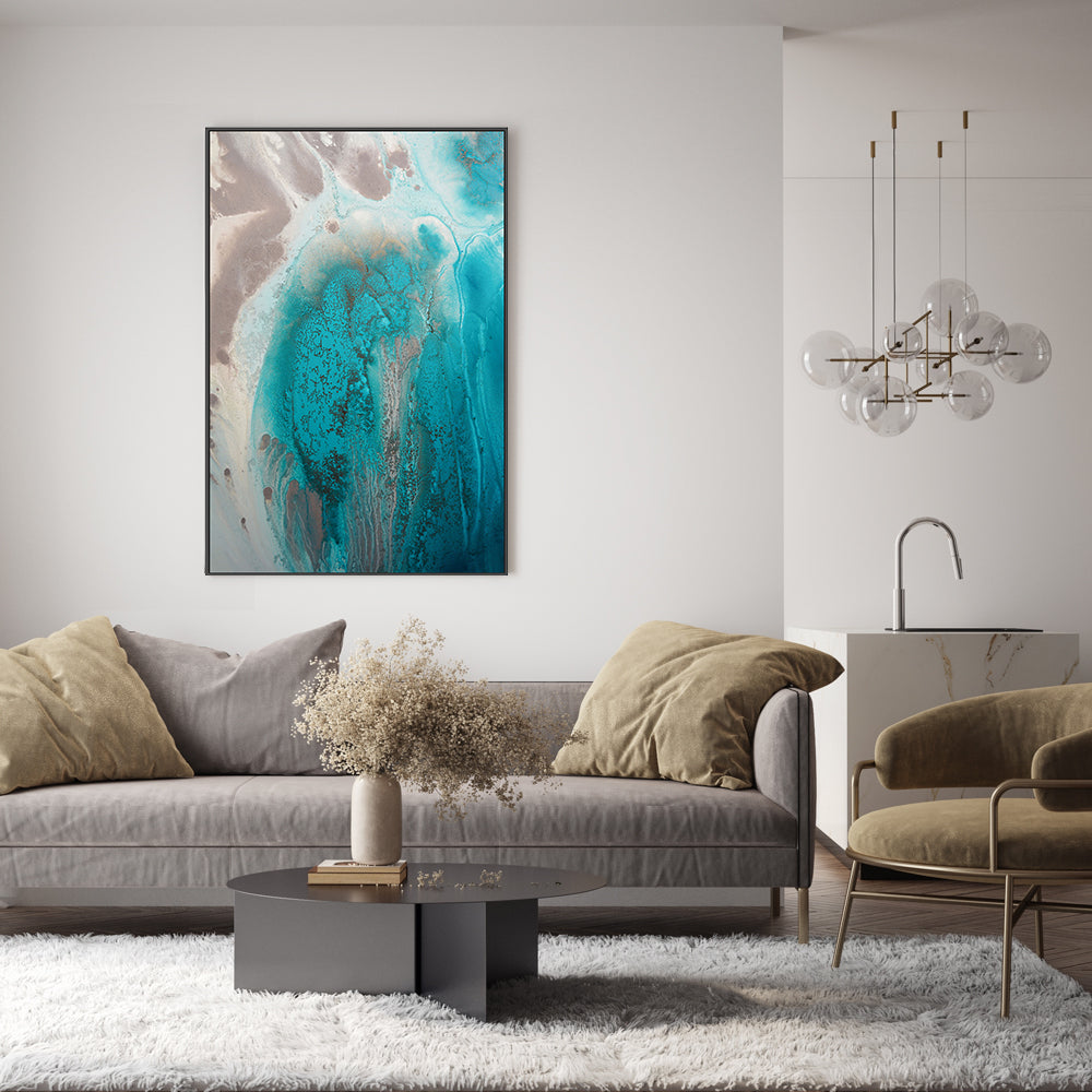 wall-art-print-canvas-poster-framed-Coral Sea Flow, Style B , By Petra Meikle-GIOIA-WALL-ART