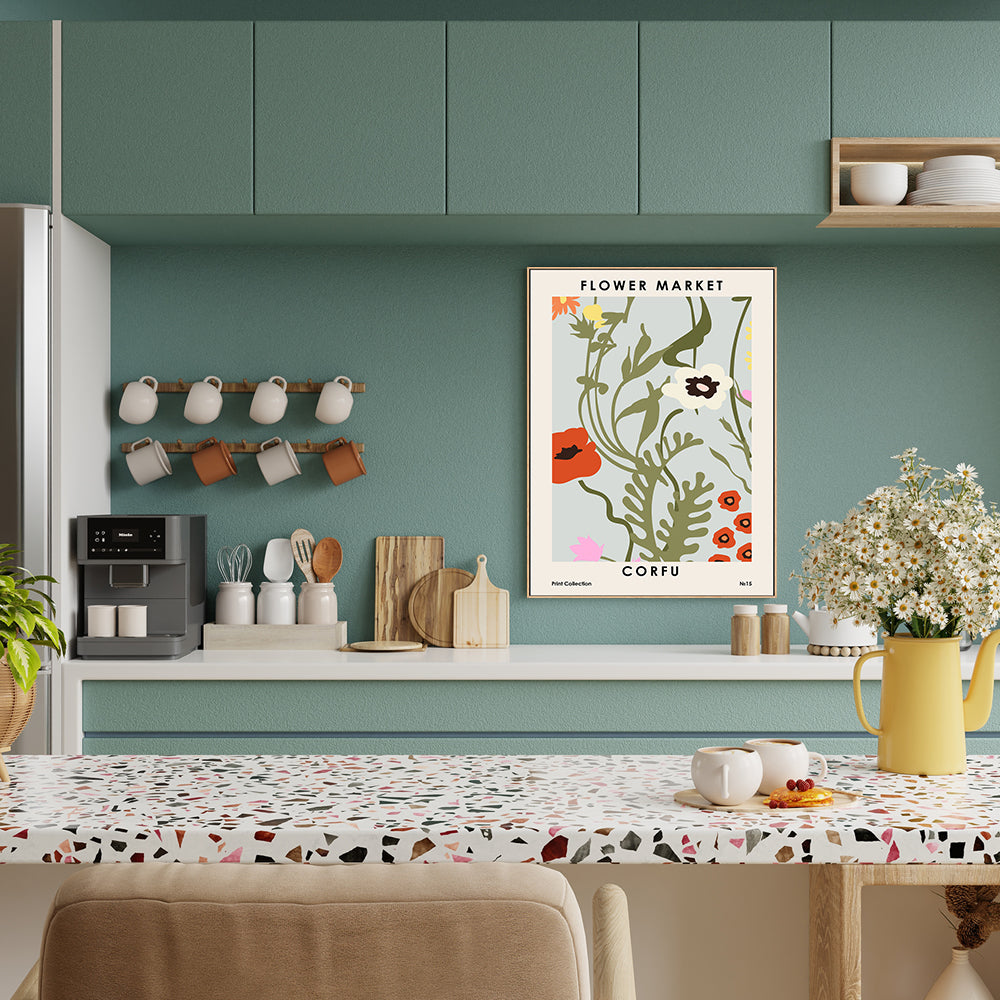 wall-art-print-canvas-poster-framed-Corfu Flower Market-GIOIA-WALL-ART