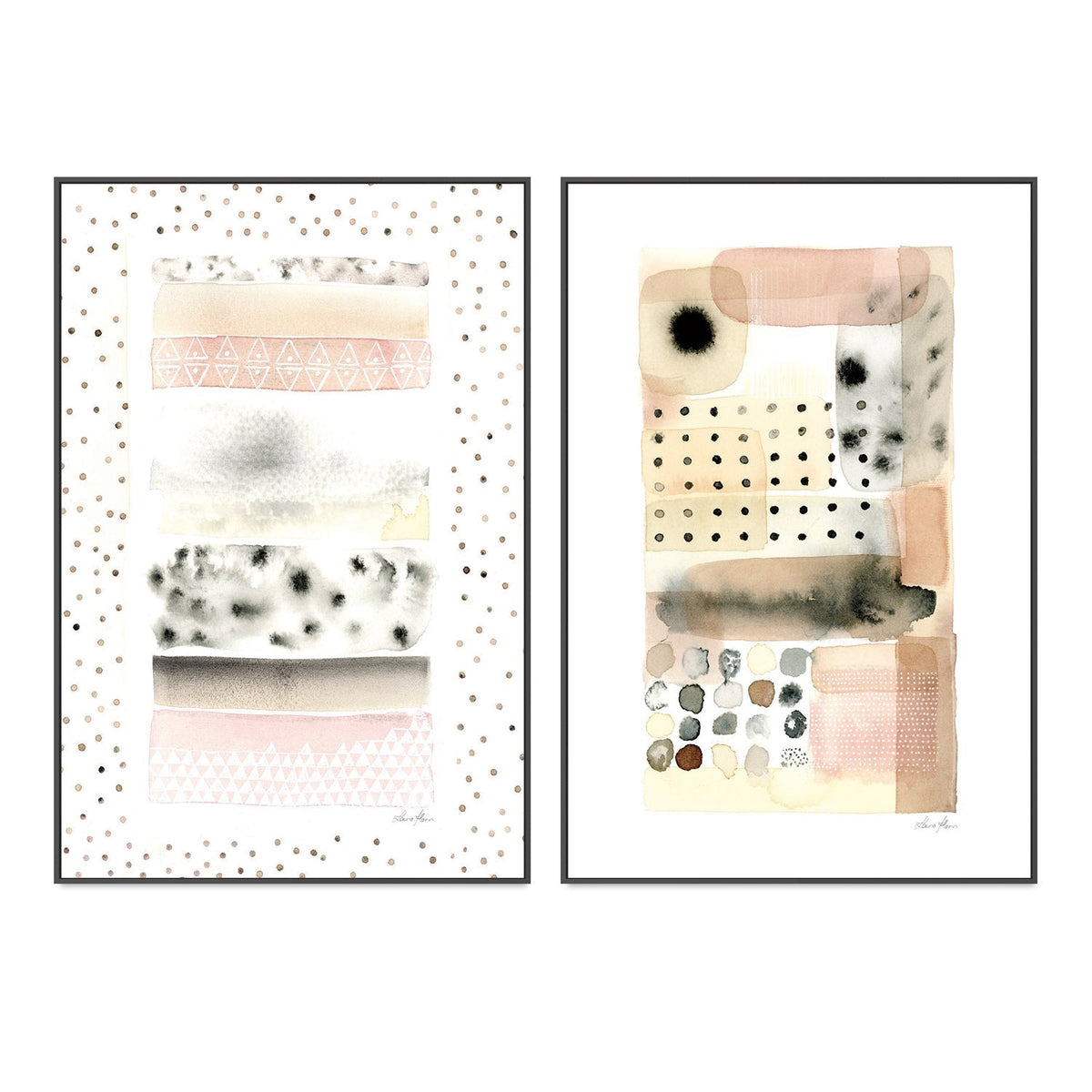wall-art-print-canvas-poster-framed-Cosy Tender, Set of 2-by-Laura Horn-Gioia Wall Art