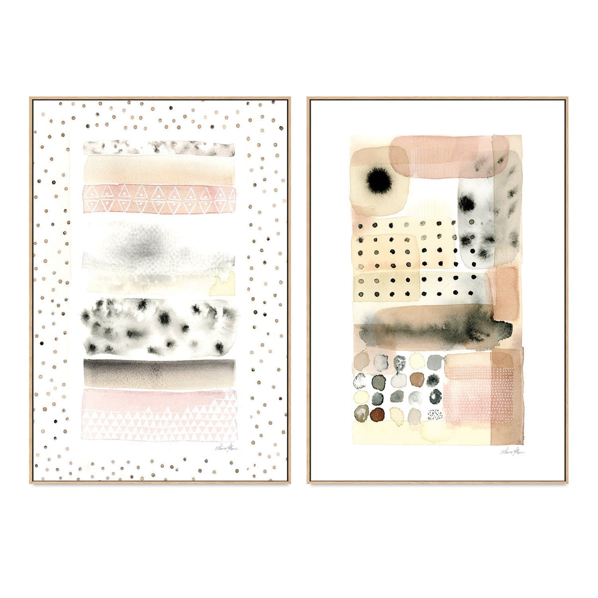 wall-art-print-canvas-poster-framed-Cosy Tender, Set of 2-by-Laura Horn-Gioia Wall Art