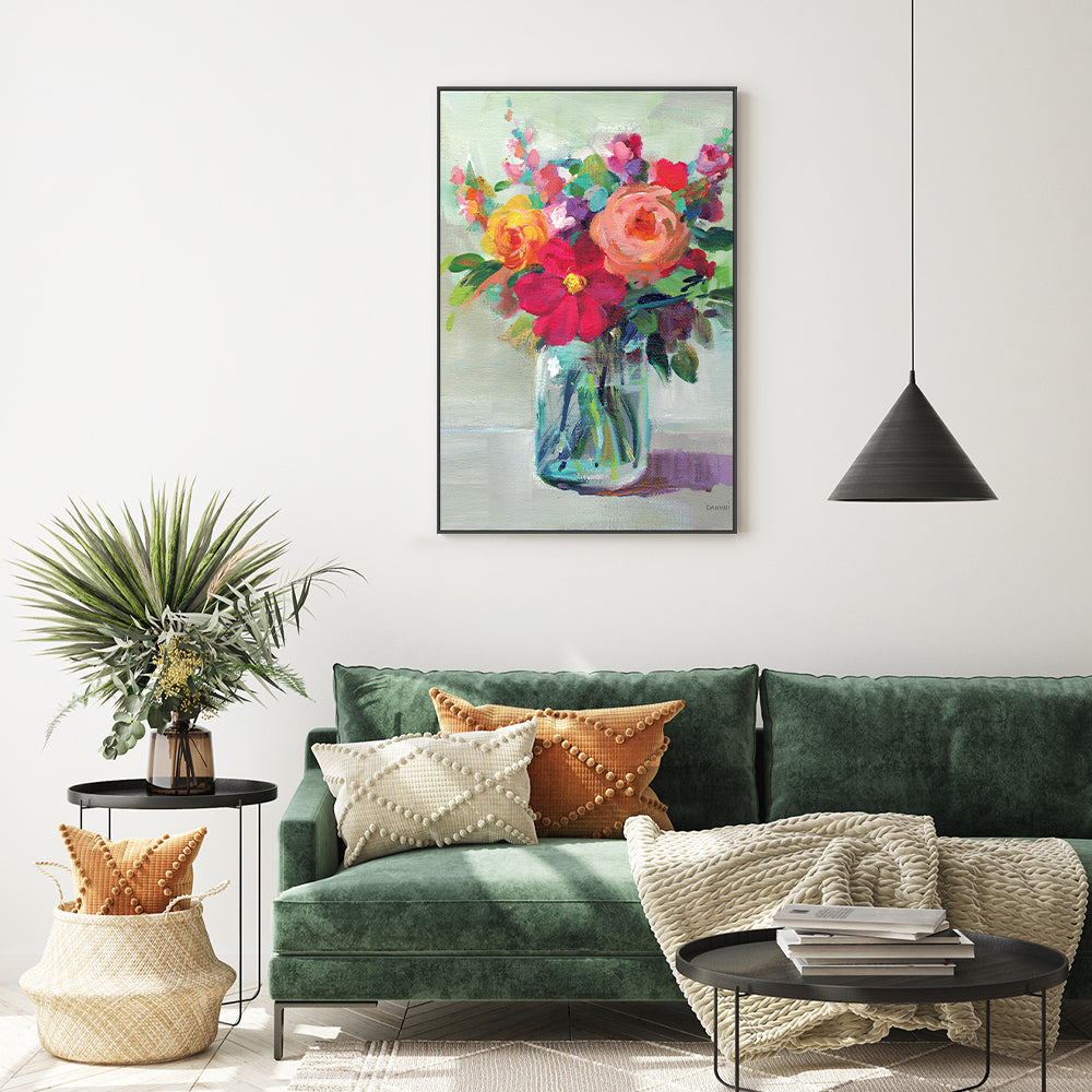 wall-art-print-canvas-poster-framed-Cottage Garden Bouquet, Style A-by-Danhui Nai-Gioia Wall Art