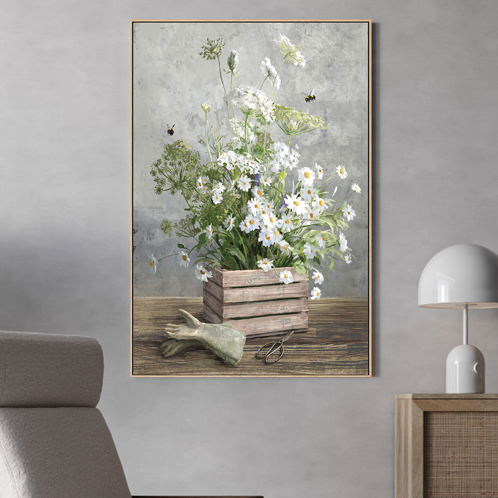 wall-art-print-canvas-poster-framed-Cottage Gardening, Style B , By Danhui Nai-GIOIA-WALL-ART