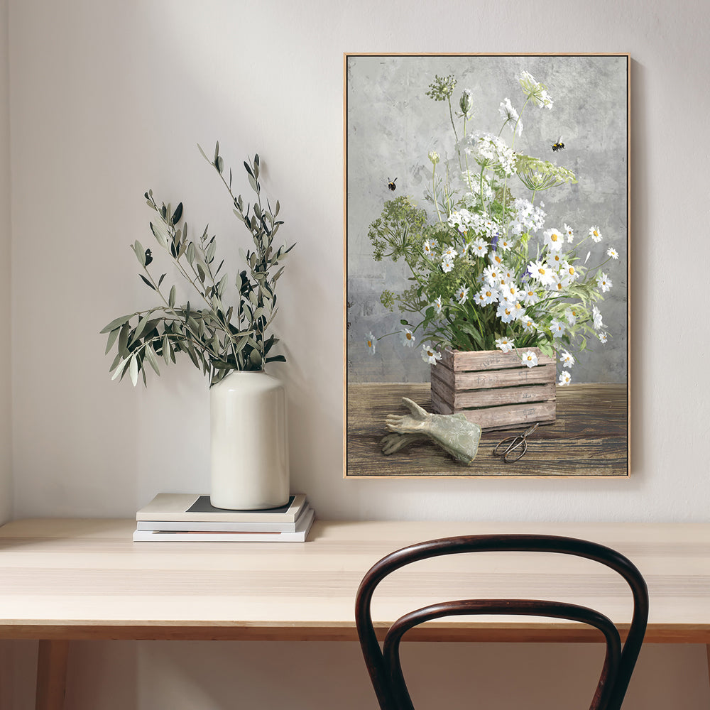 wall-art-print-canvas-poster-framed-Cottage Gardening, Style B , By Danhui Nai-GIOIA-WALL-ART