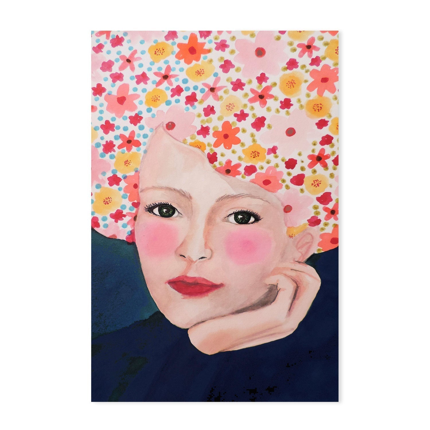 wall-art-print-canvas-poster-framed-Cottage Girl-GIOIA-WALL-ART