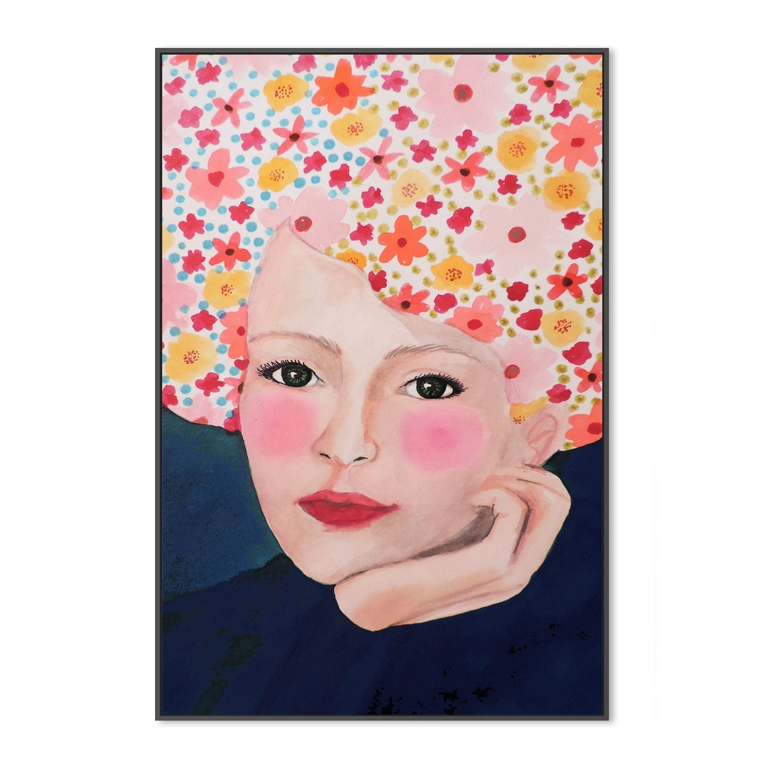 wall-art-print-canvas-poster-framed-Cottage Girl-GIOIA-WALL-ART