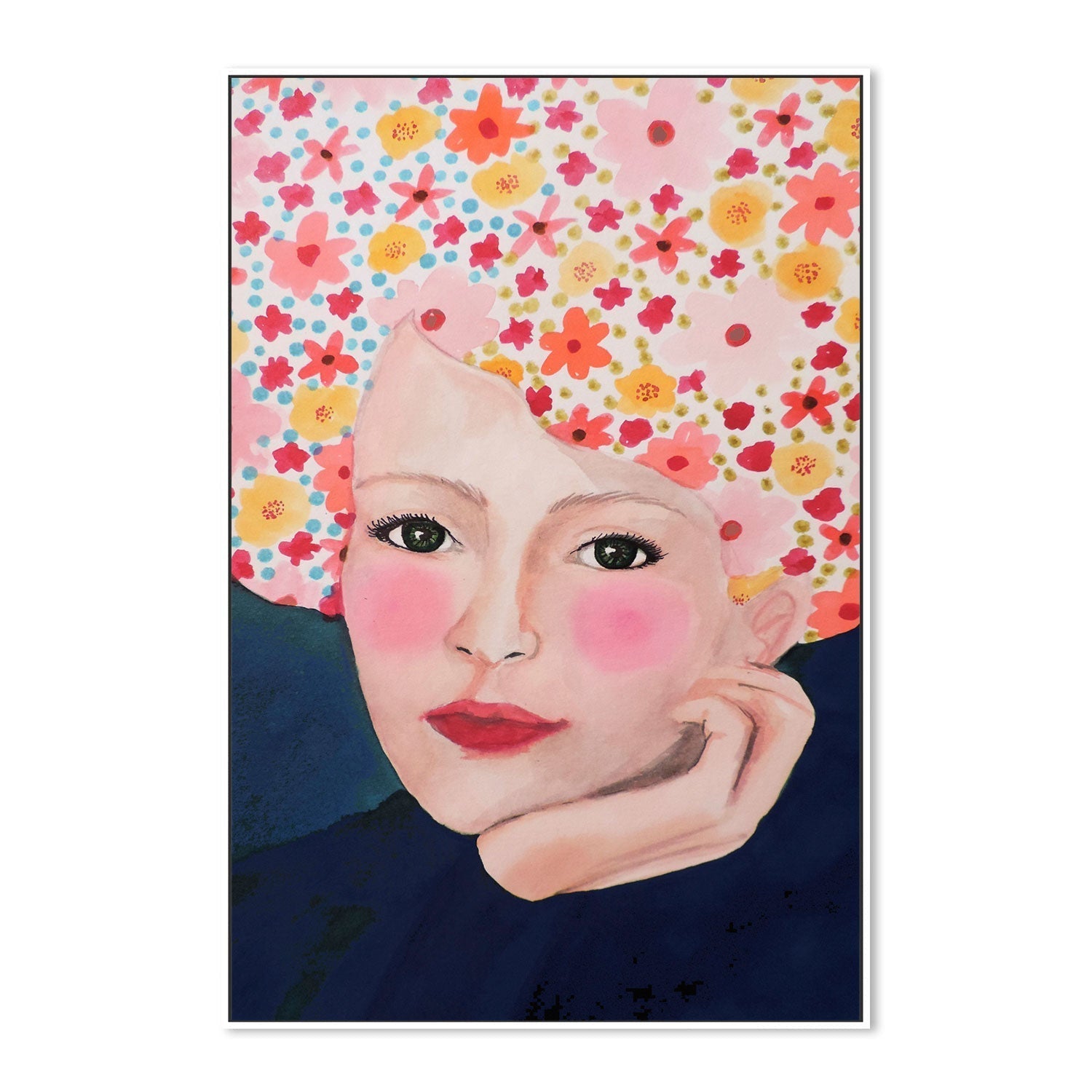 wall-art-print-canvas-poster-framed-Cottage Girl-GIOIA-WALL-ART