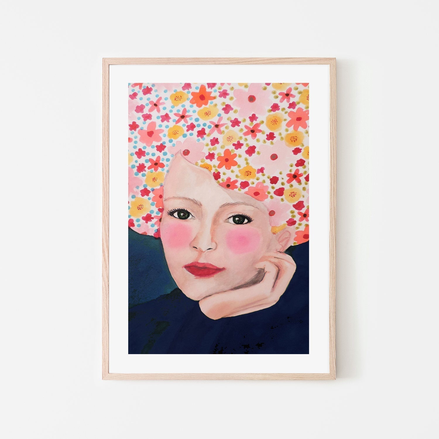 wall-art-print-canvas-poster-framed-Cottage Girl-GIOIA-WALL-ART