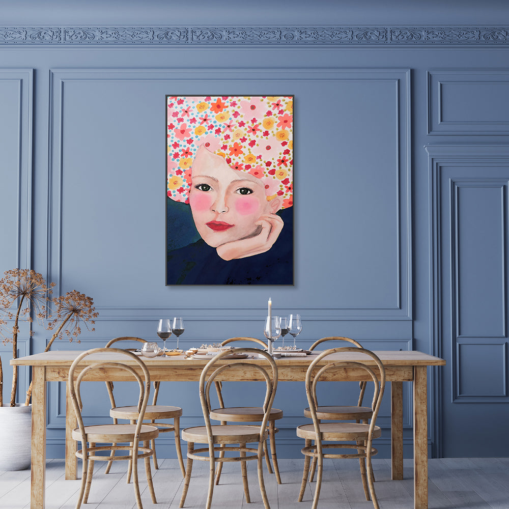 wall-art-print-canvas-poster-framed-Cottage Girl-GIOIA-WALL-ART