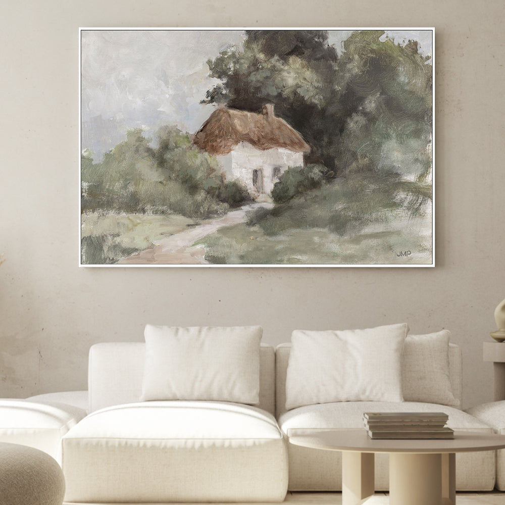 wall-art-print-canvas-poster-framed-Cottage Retreat Neutral , By Julia Purinton , By Julia Purinton-2