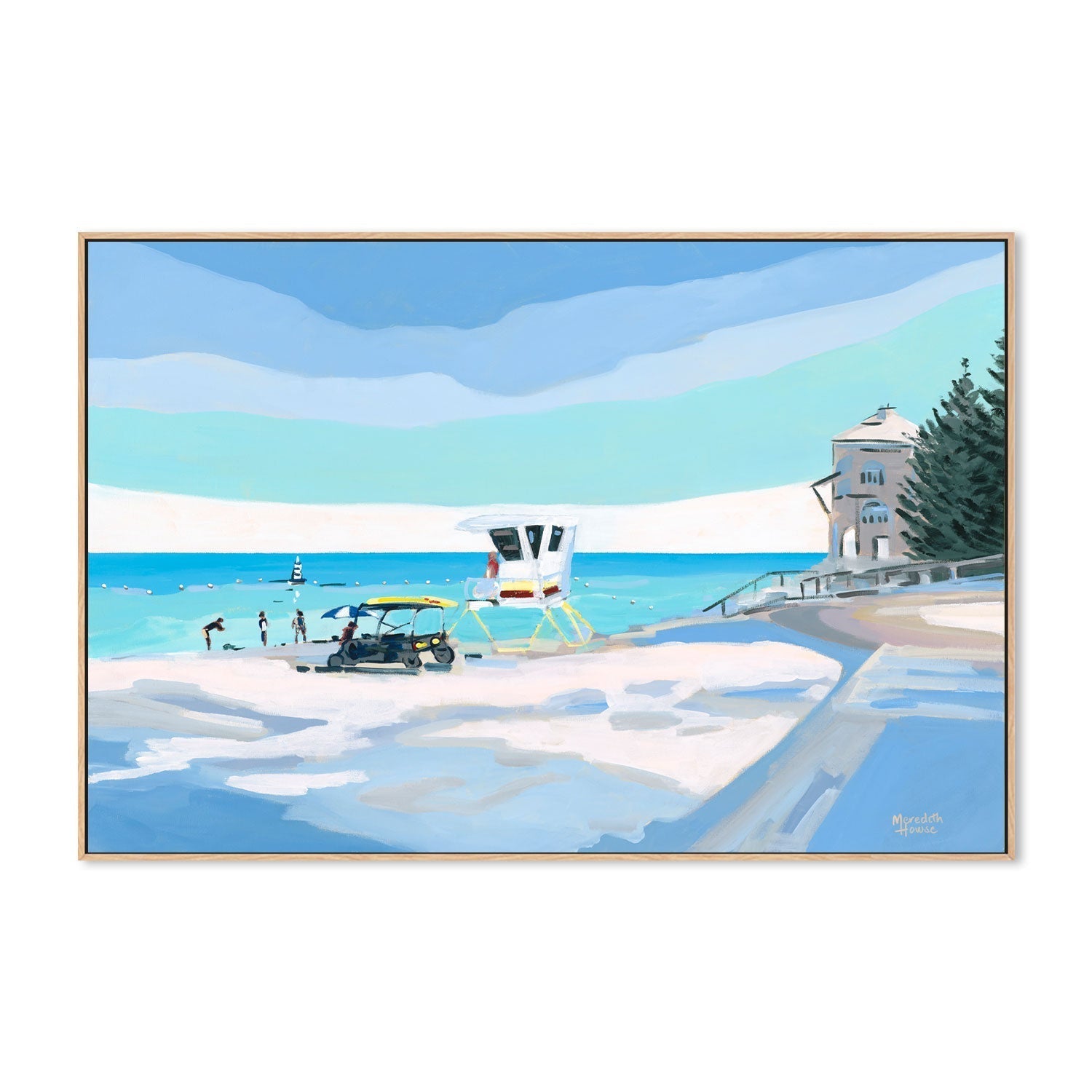 wall-art-print-canvas-poster-framed-Cottesloe Beach , By Meredith Howse-GIOIA-WALL-ART