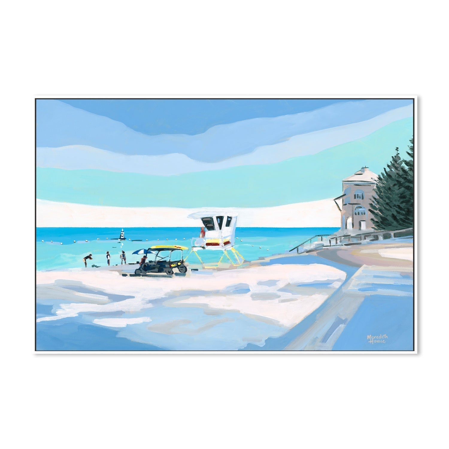 wall-art-print-canvas-poster-framed-Cottesloe Beach , By Meredith Howse-GIOIA-WALL-ART