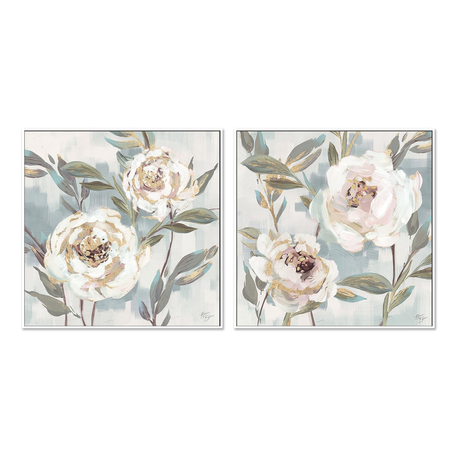 wall-art-print-canvas-poster-framed-Country Blossoms, Style A & B, Set of 2 , By Nina Blue-5