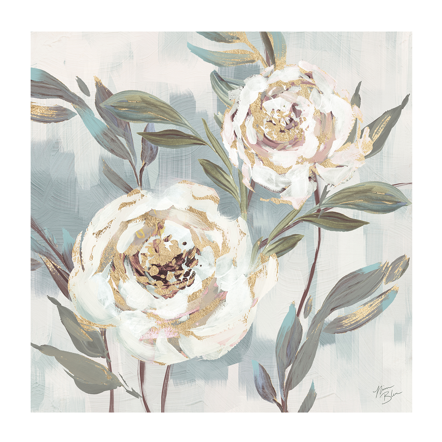 wall-art-print-canvas-poster-framed-Country Blossoms, Style A & B, Set of 2 , By Nina Blue-7