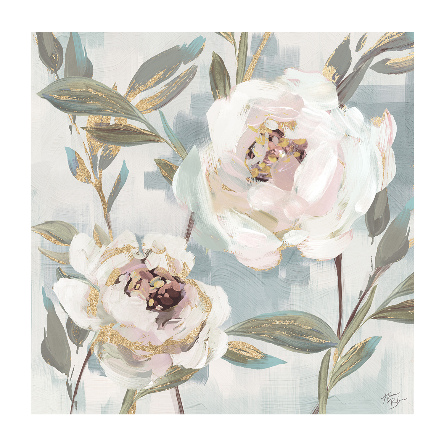 wall-art-print-canvas-poster-framed-Country Blossoms, Style A & B, Set of 2 , By Nina Blue-8