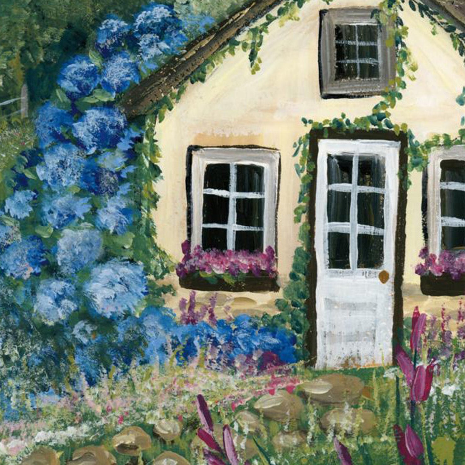 wall-art-print-canvas-poster-framed-Country Cottage, Style D-11