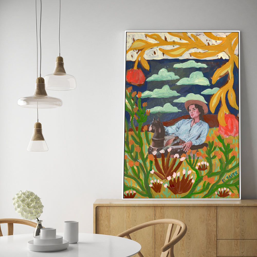 wall-art-print-canvas-poster-framed-Country Girl , By Eleanor Baker-2