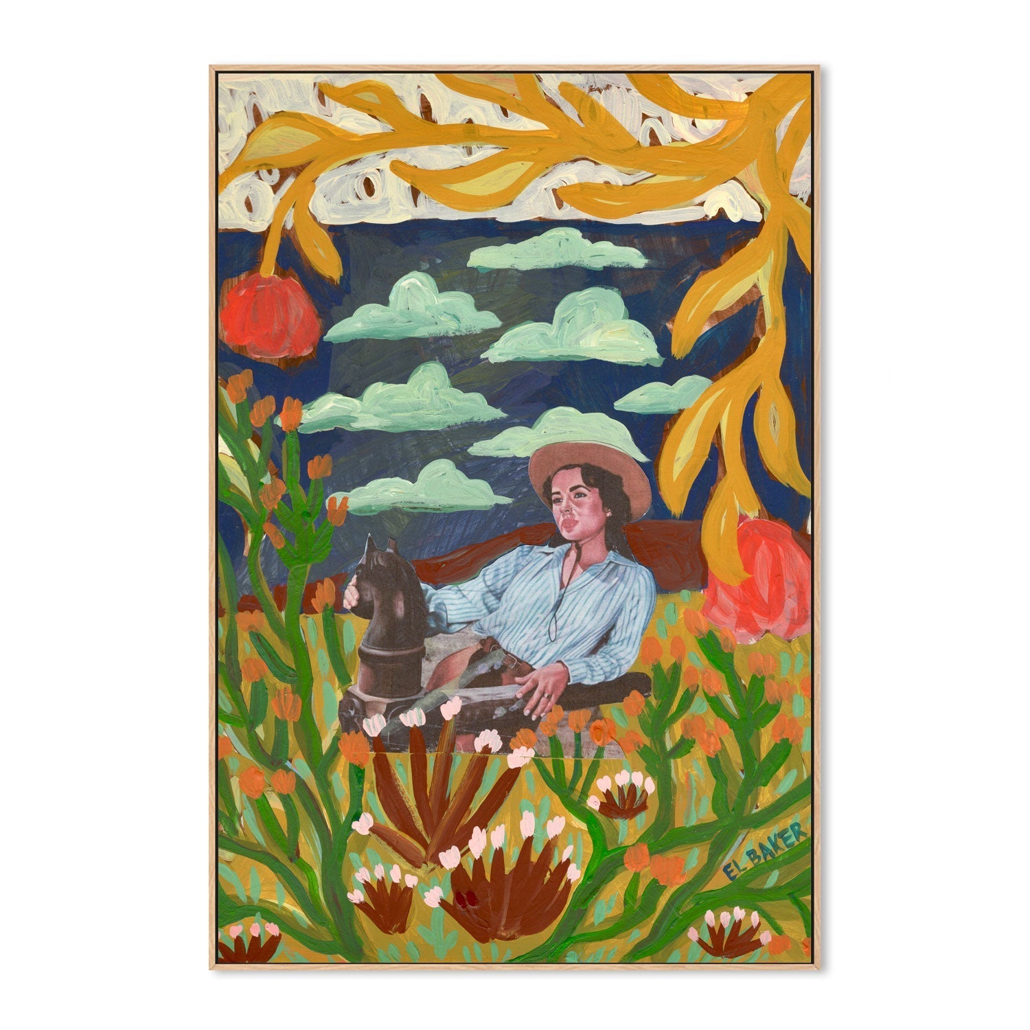 wall-art-print-canvas-poster-framed-Country Girl , By Eleanor Baker-4