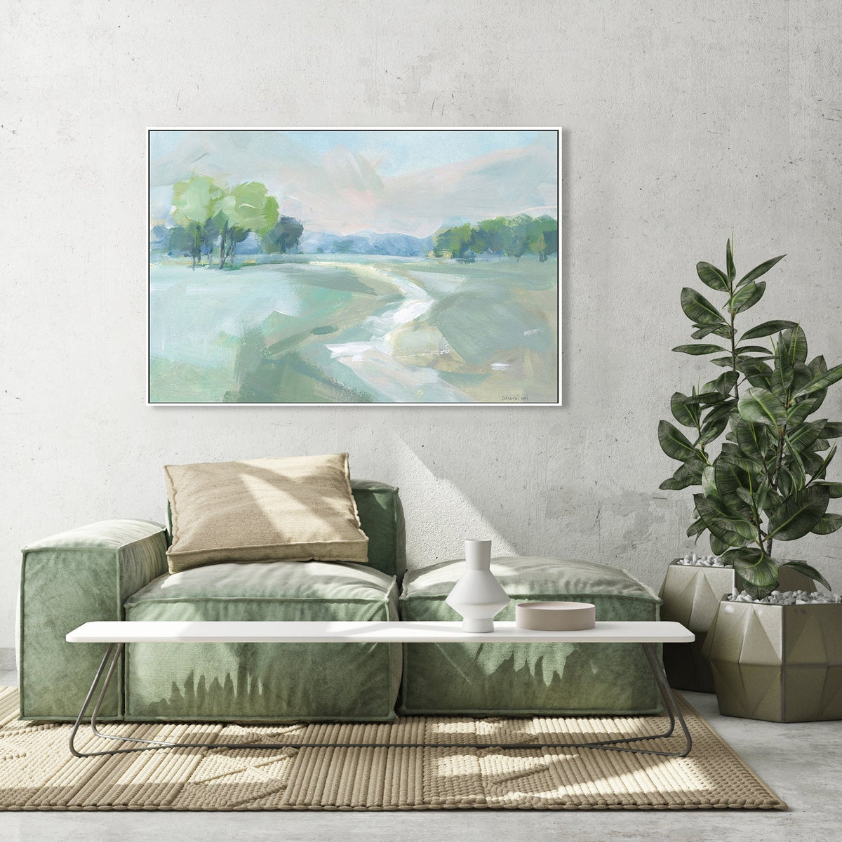 wall-art-print-canvas-poster-framed-Country Road-by-Danhui Nai-Gioia Wall Art