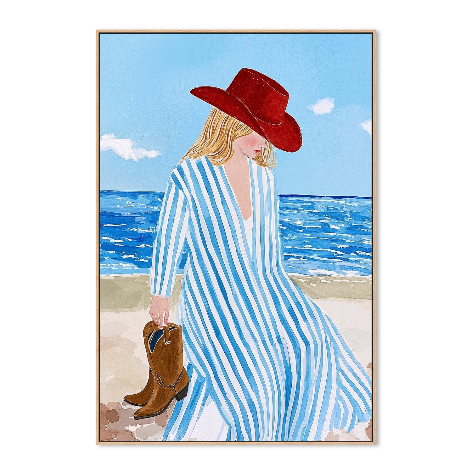 wall-art-print-canvas-poster-framed-Cowgirl Shore-4