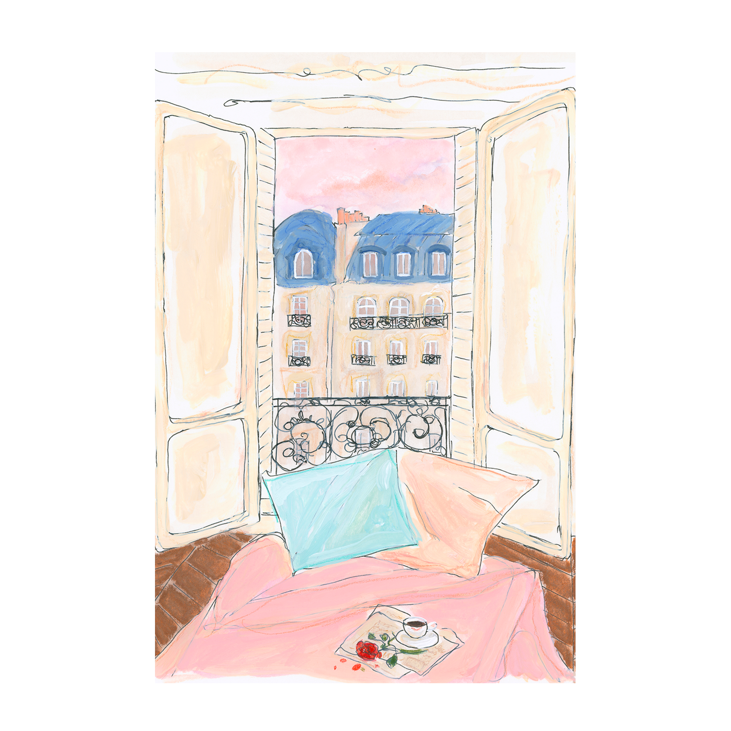 wall-art-print-canvas-poster-framed-Cozy Apartment , By Katharina Puritscher-1