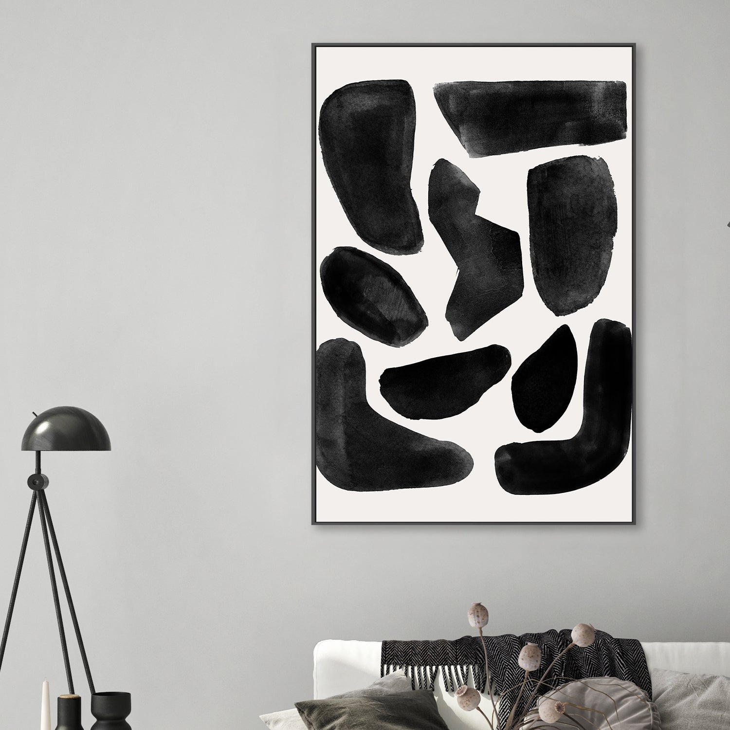 wall-art-print-canvas-poster-framed-Cozy Puzzle Abstract, Style A , By Aubrey-2