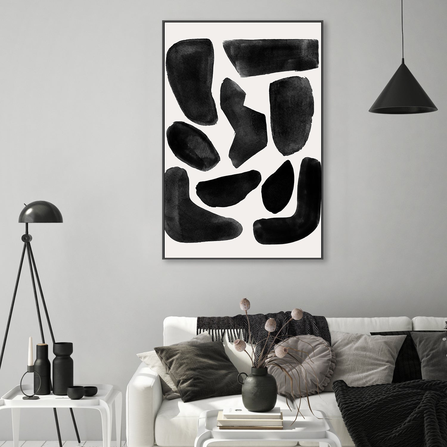 wall-art-print-canvas-poster-framed-Cozy Puzzle Abstract, Style A , By Aubrey-7