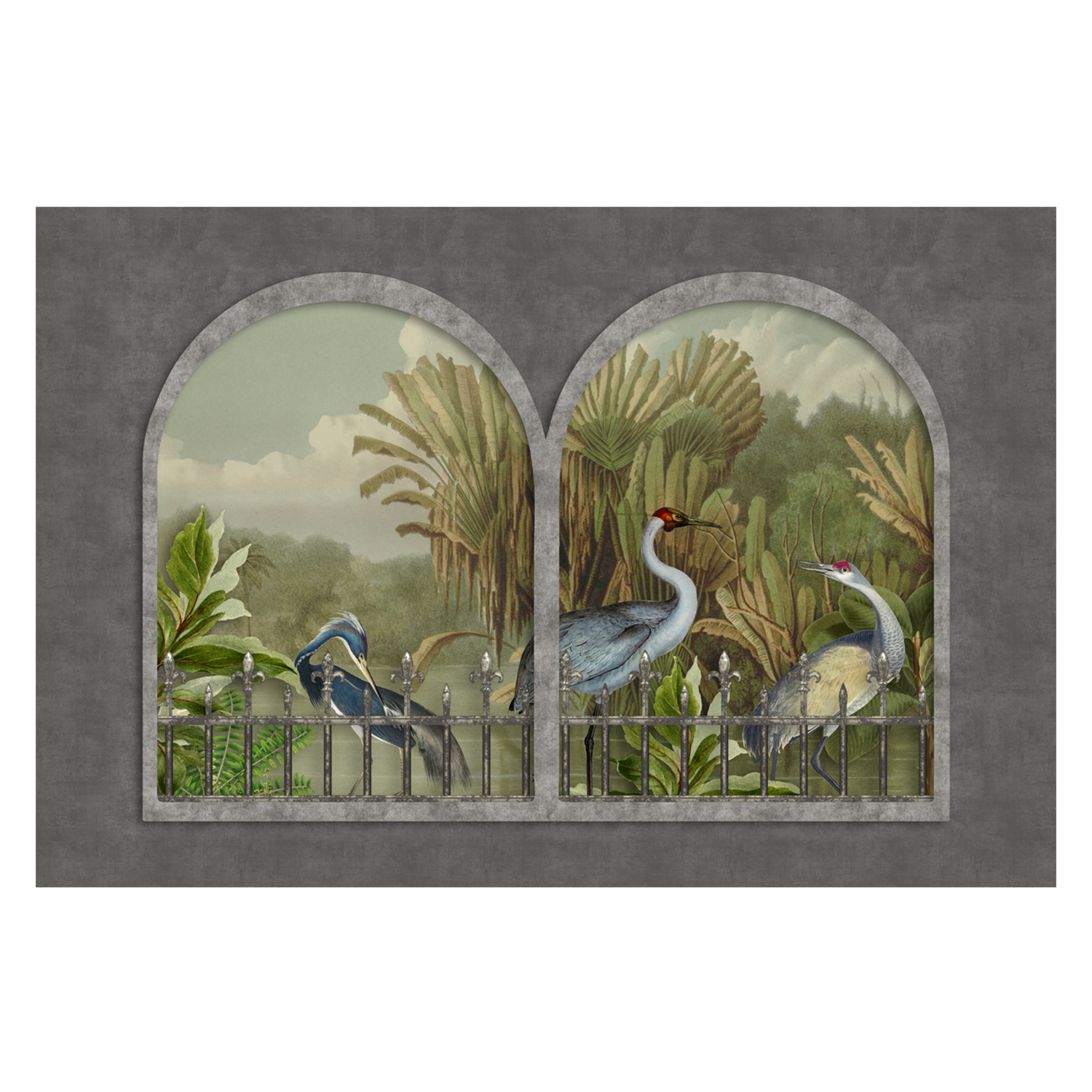 wall-art-print-canvas-poster-framed-Cranes, By Andrea Haase-GIOIA-WALL-ART